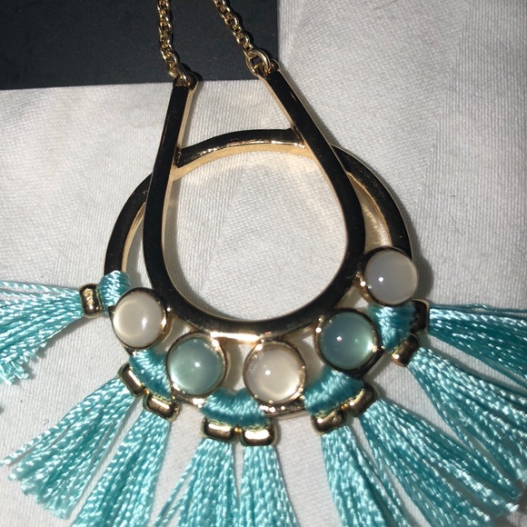 Rebecca Minkoff blue tassel earrings. NWT - Picture 4 of 7